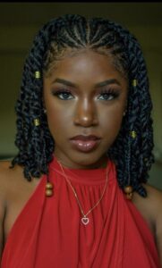 Natural twist hairstyle