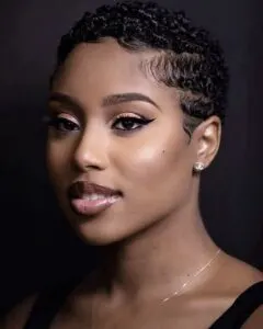 low cut hairstyles for black females