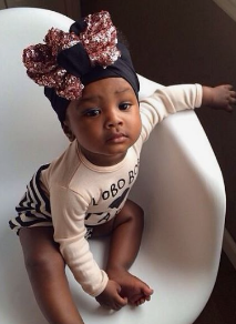 Black Baby Headwrap Hairstyle
