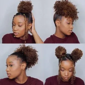 easy natural hair styles