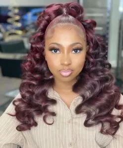 Curly High Ponytail With Weave