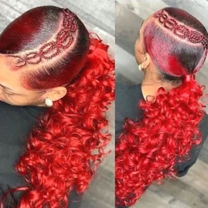 Weave ponytail hairstyle
