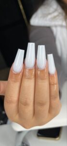 White long nails