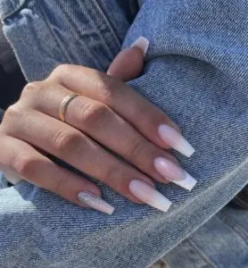 White long nails
