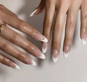 White Modern Nails
