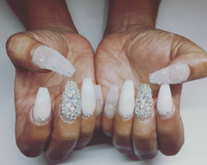 all diamond nails