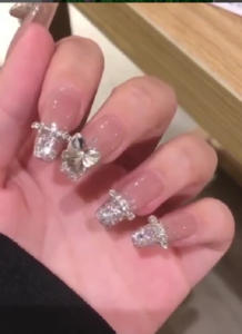 cute diamond nails