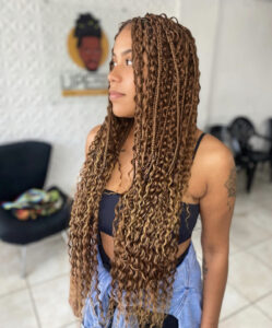 Long brown braids