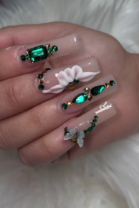 jewel nail design
