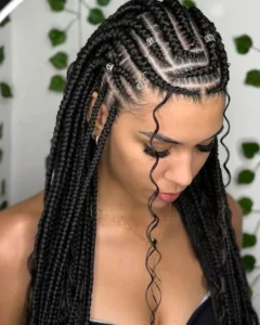 Cornrow braids