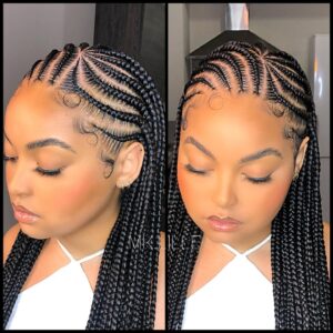 Cornrows with twist