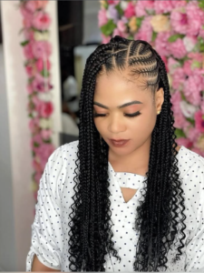 Knotless boho braids