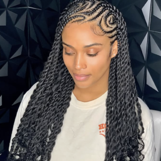Fulani Braids With Curly Ends