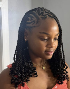 Fulani Braids With Spiral Curls