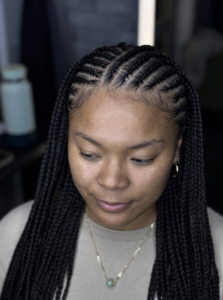 Fulani:tribal braids